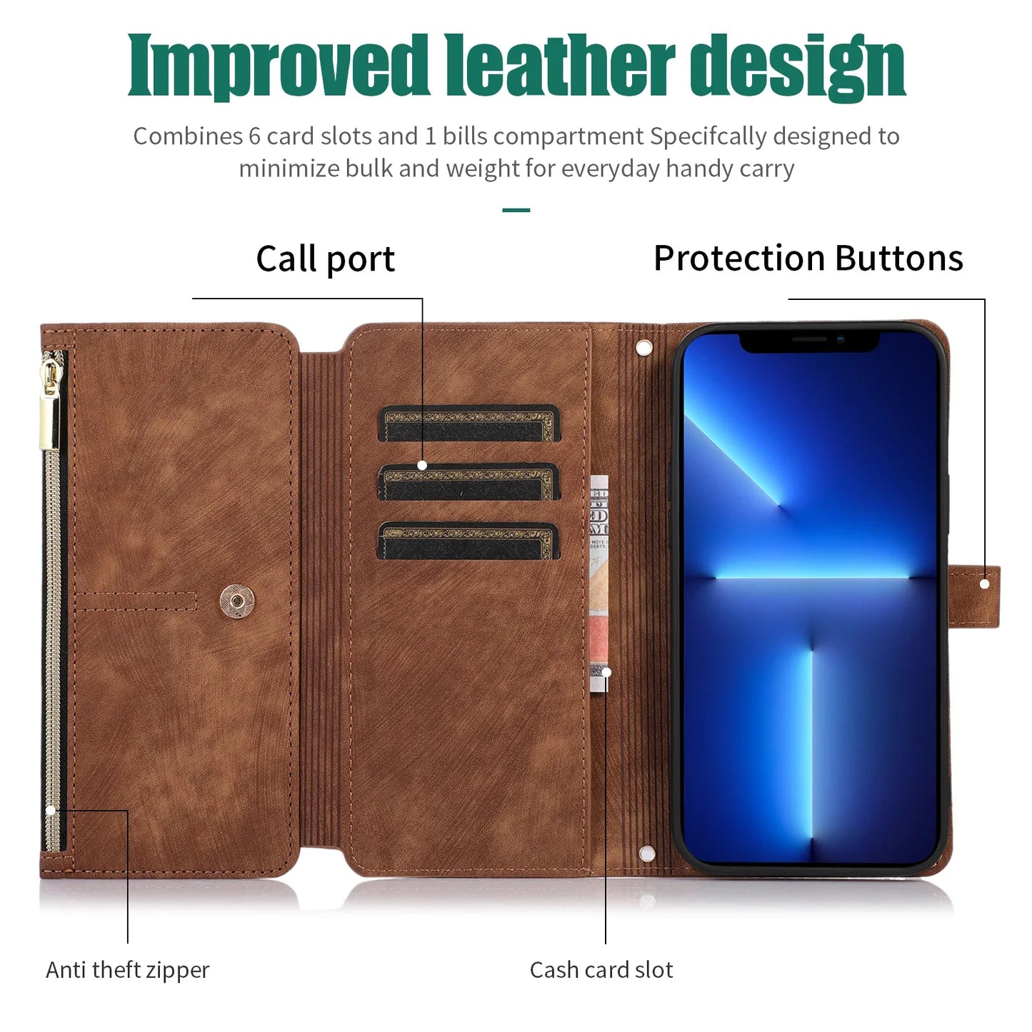 Crossbody Lanyard Card Slot Wallet Flip Case for iPhone 15 14 13 12 11 Pro Max Mini X XS 8 7 Plus SE 2020 2022 PU Leather Cover