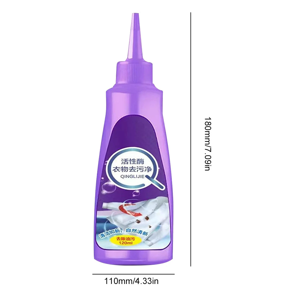 NEW 2024-2025 120 ML Concentrated Liquid Laundry Detergent Clean Linen Active Enzyme Laundry Detergent Laundry Stain Remover High Efficiency