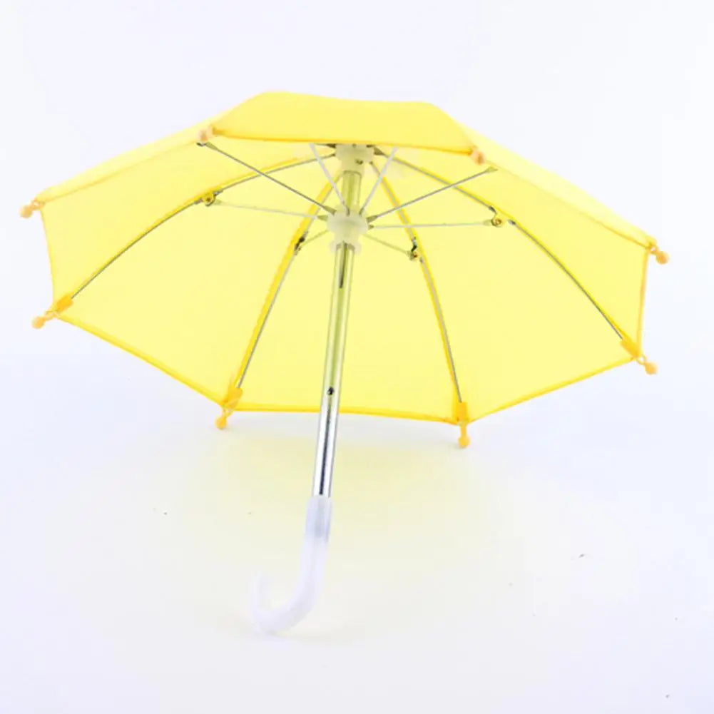 Mini Umbrellas Doll's Toys Girls Doll Rain Umbrella Play Toy Photography Prop Cute Open Close Dollhouse Umbrella Figurines