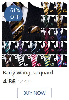 Fashion Silk Men Tie Green Teal Blue Solid Paisley Striped Plaid Floral Animal Necktie Handkerchief Cufflinks Set Barry. For Wedding