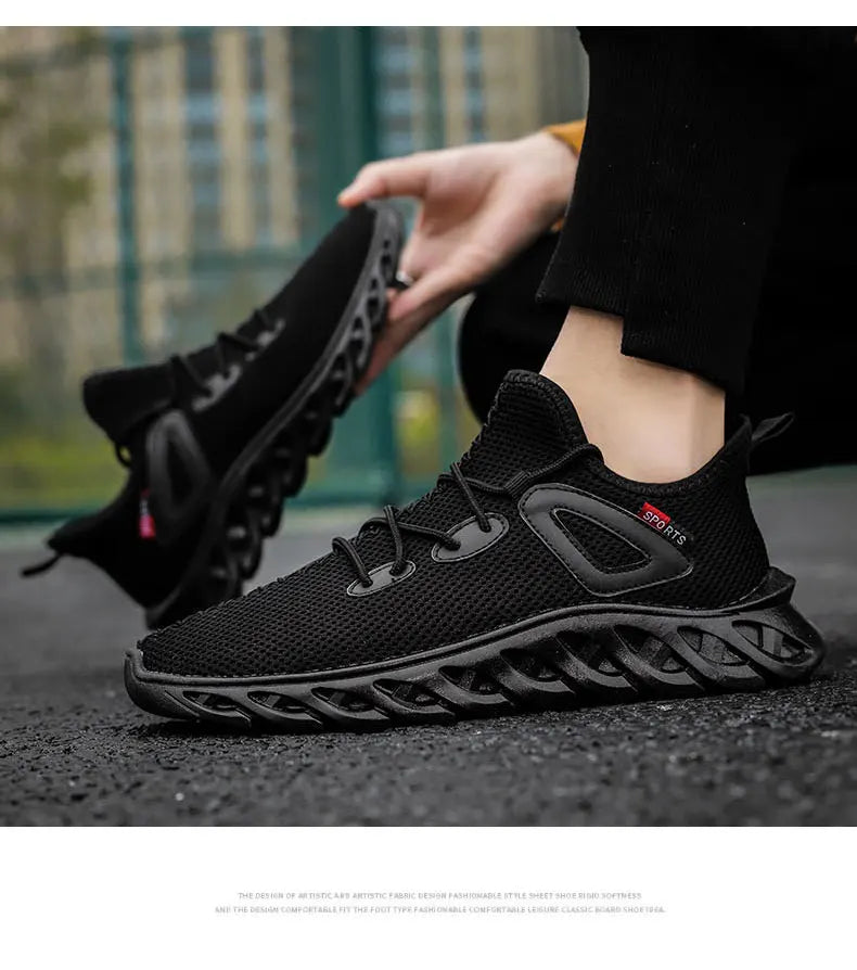 New 2024 Hot Selling Men's Mesh Lace-up Casual Sneakers Fashion Brand for Men's Shoes Light Breathable Tennis Shoe Outdoor Sport Shoes