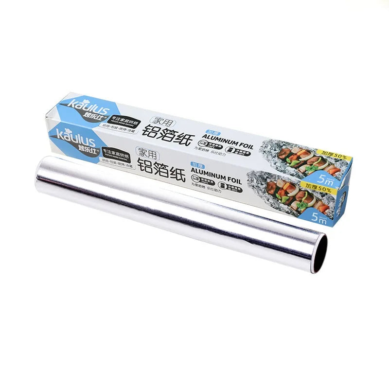 BBQ Aluminum Foil Oven Home Economical Packaging Air Fryer Tin Foil Barbecue Meat Baking Tray Paper Kitchen Baking Grease Paper