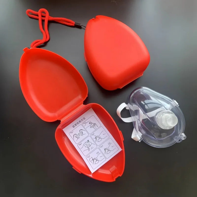 1pcs Medical CPR Rescue Mask Adult Child Pocket Resuscitator Outdoor First Aid Cardiac Rescue Mask Survival Equipment