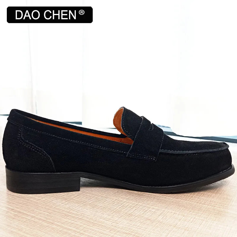 OUR NEW COLLECTION FOR 2025 LUXURY MEN LOAFERS SHOES BROWN BLACK SLIP ON ELEGANT MEN'S CASUAL LEATHER SHOES WEDDING OFFICE SUEDE men shoes