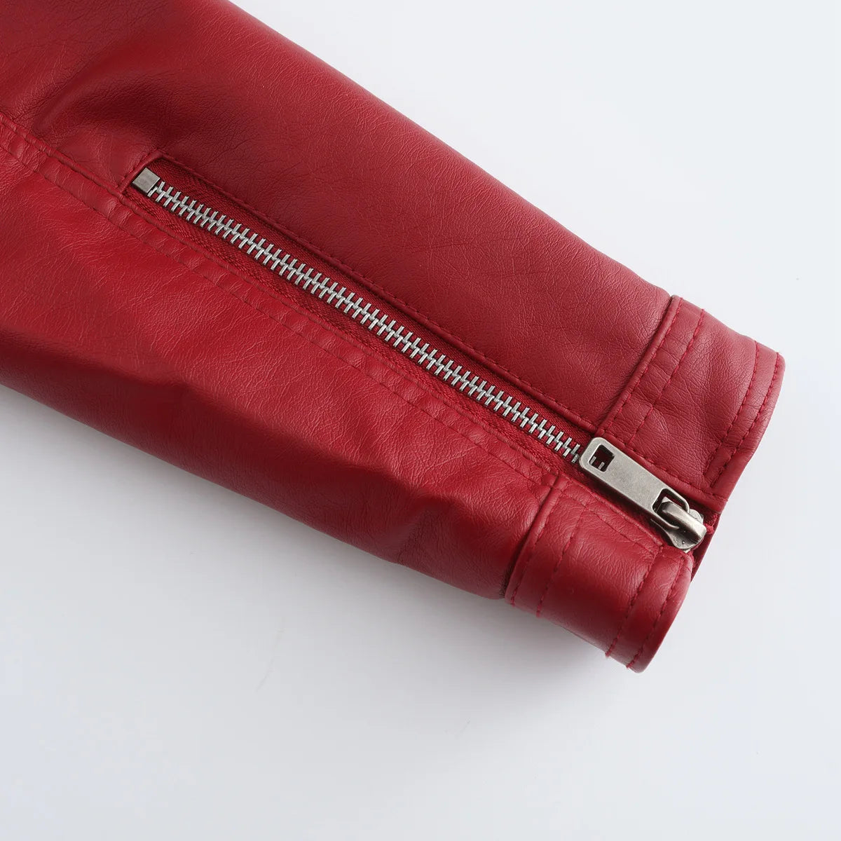 Faux Leather Jackets for Women 2024 Autumn Moto Biker Zipper Jacket Spring Motorcycle Coat Army Green Brown Red Jaqueta Feminina