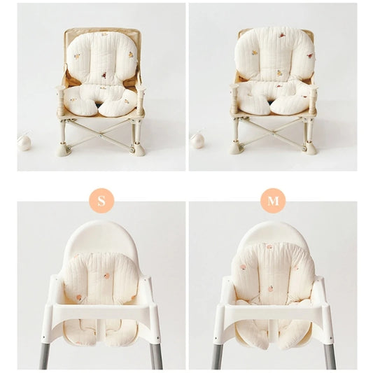 Breathable Stroller Cushion Warm High Chair Mat Non-Slip Thickened Cushion Pad