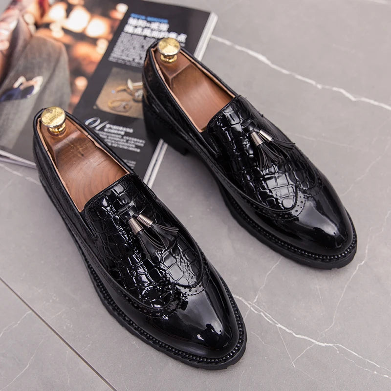 TINTINOS 2024 NEW Fashion Shoe Office Shoes for Men Casual Shoes Breathable Leather Loafers Driving Moccasins Comfortable Slip on 2024 Three Color