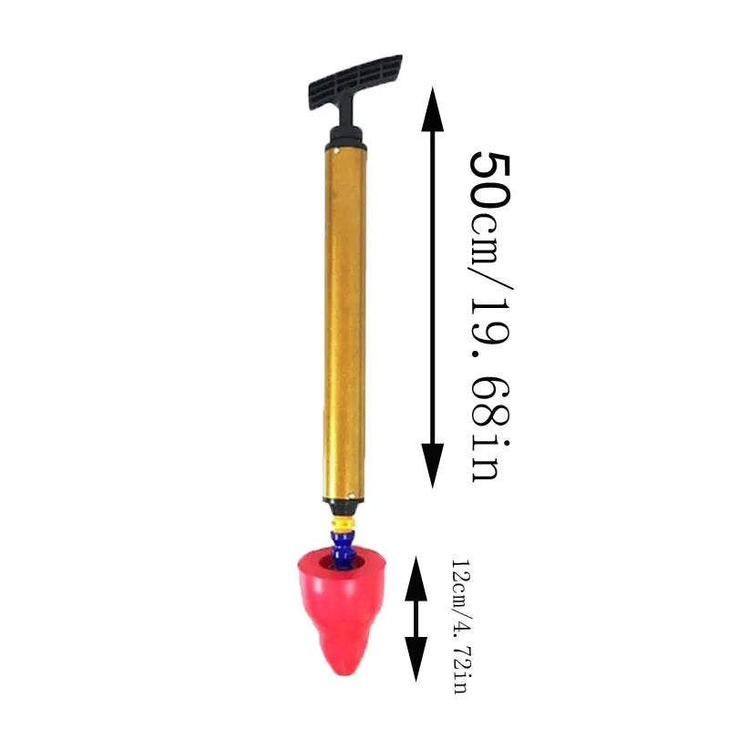 High Pressure Toilet Unblock One Shot Toilet Pipe Plunger, Upgraded Toilet Plunger Kit High Pressure Clog Remover Plumbing Tool