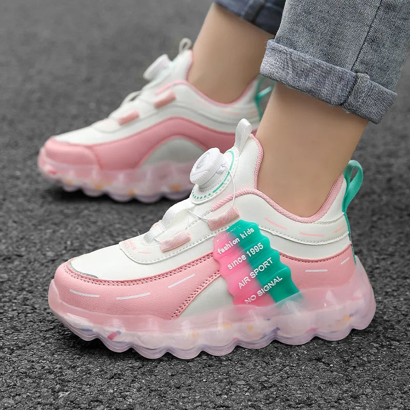 2024 Spring New Children's Sports Shoes for Girls and Boys Running Breathable