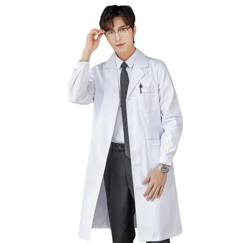 Nurse Overalls White Coat Female Long-sleeved Doctor's Uniform Short-sleeved Doctor Lab Coat Laboratory College Chemistry