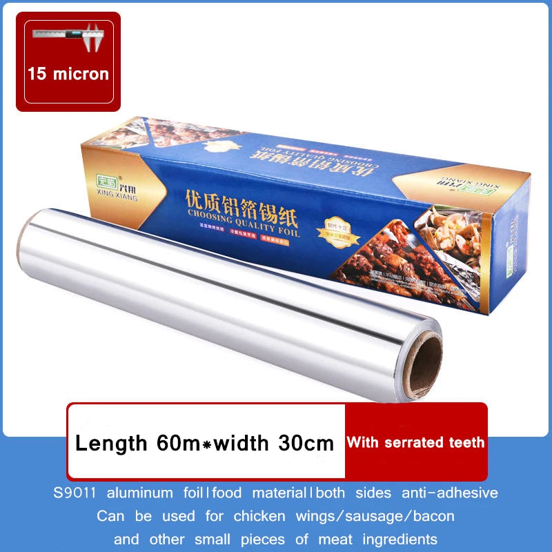 BBQ Aluminum Foil Oven Home Economical Packaging Air Fryer Tin Foil Barbecue Meat Baking Tray Paper Kitchen Baking Grease Paper