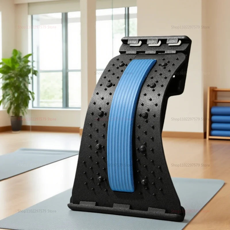 Lumbar Back Stretcher Multi-Level Adjustable Massager Waist Neck Fitness Lumbar Cervical Spine Cervical Spine Support Massager