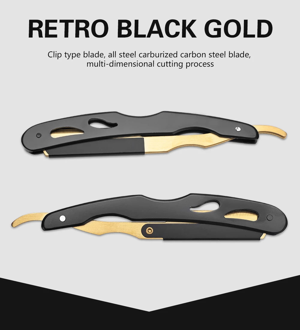 Professional Shaving Knife Manual Shaver Stainless Steel Shaver Rack Professional Straight Edge Razor Barber Beard Cutter