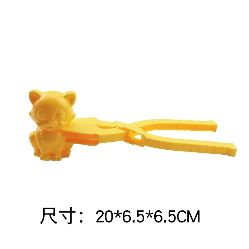 Cute Duck Shaped Snowball Maker Clip Children Outdoor Plastic Winter Snow Sand Mold Tool for Snowball Fight Outdoor Fun Sports