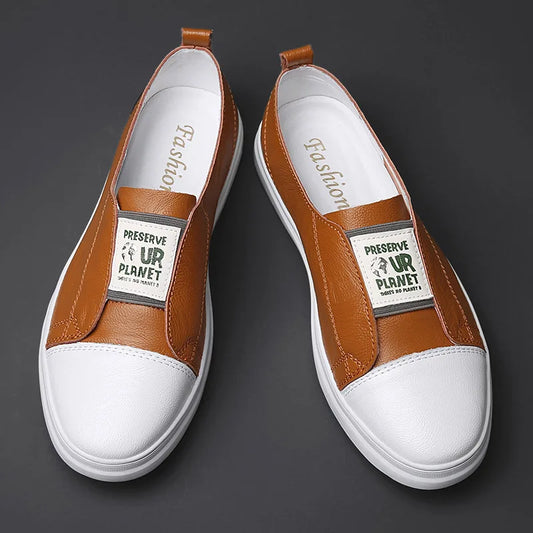 TINTINOS NEW 2024 Hot Sale Mens Sneakers New Light Casual Shoes for Men Breathable  Flats Slip on Man Leather Shoes Comfortable Summer Skate Shoes