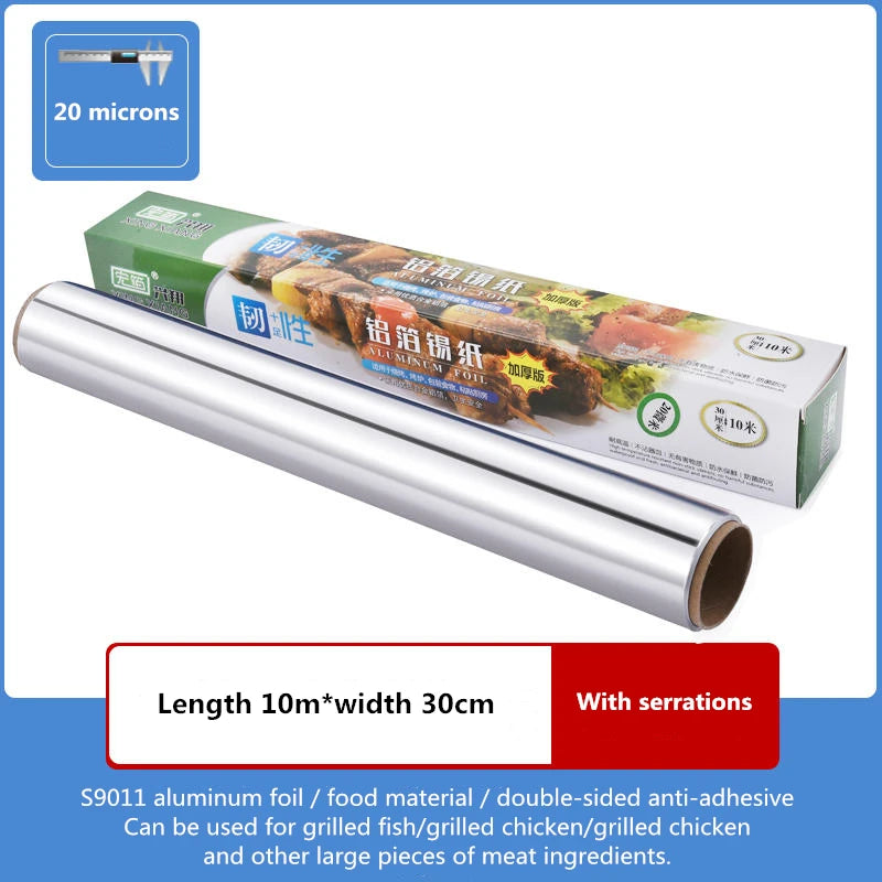 BBQ Aluminum Foil Oven Home Economical Packaging Air Fryer Tin Foil Barbecue Meat Baking Tray Paper Kitchen Baking Grease Paper