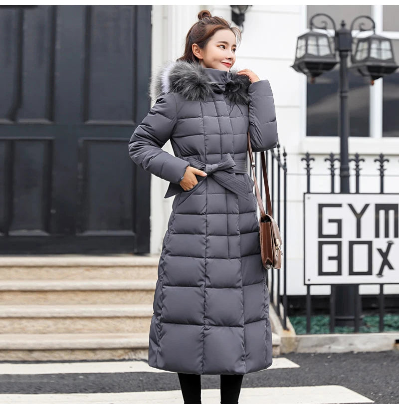 2024 - 2025  New Arrival Fashion Slim Women Winter Jacket Cotton Padded Warm Thicken Ladies Coat Long Coats Parka Womens Jackets