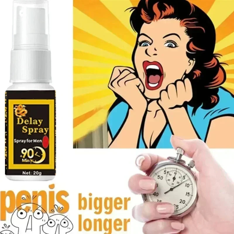 Very good for Health Man Lasting Long 60 Minutes Penis Enlargment Oil Sex Delay Spray Sex for Male External Use Anti Premature Ejaculation Sex Spray