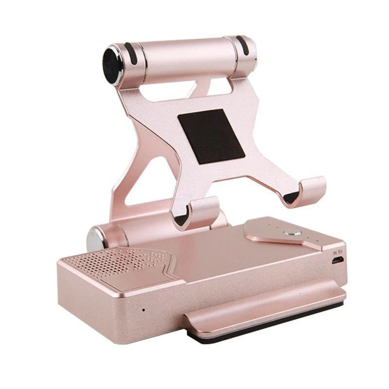 Metal Phone Holder Power Bank 10000mAh Bluetooth Speaker 3 in 1 Multifunctional Stand for Universal Mobile Phone