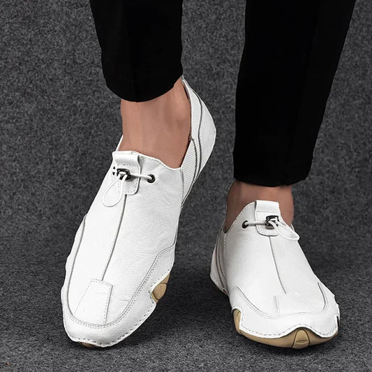 TINTINOS NEW 2024 Mens Sneakers Casual Slip On Loafers Outdoor Light Flats Autumn Leather Shoes Comfortable Mens Sneaker Lychee elegant shoes