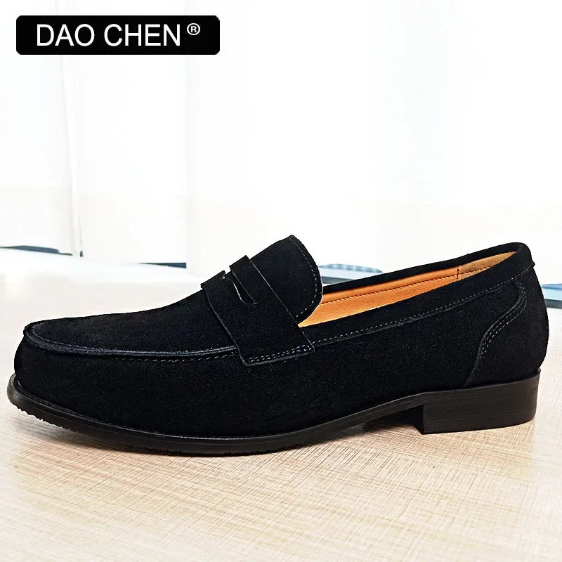 OUR NEW COLLECTION FOR 2025 LUXURY MEN LOAFERS SHOES BROWN BLACK SLIP ON ELEGANT MEN'S CASUAL LEATHER SHOES WEDDING OFFICE SUEDE men shoes