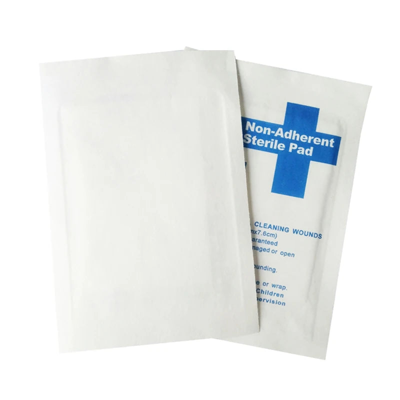 50Pcs Medical Absorbent Sterile Non-Adherent Pad Disposable Non-woven Hemostatic Wound Dressing Bloodsucking Pad