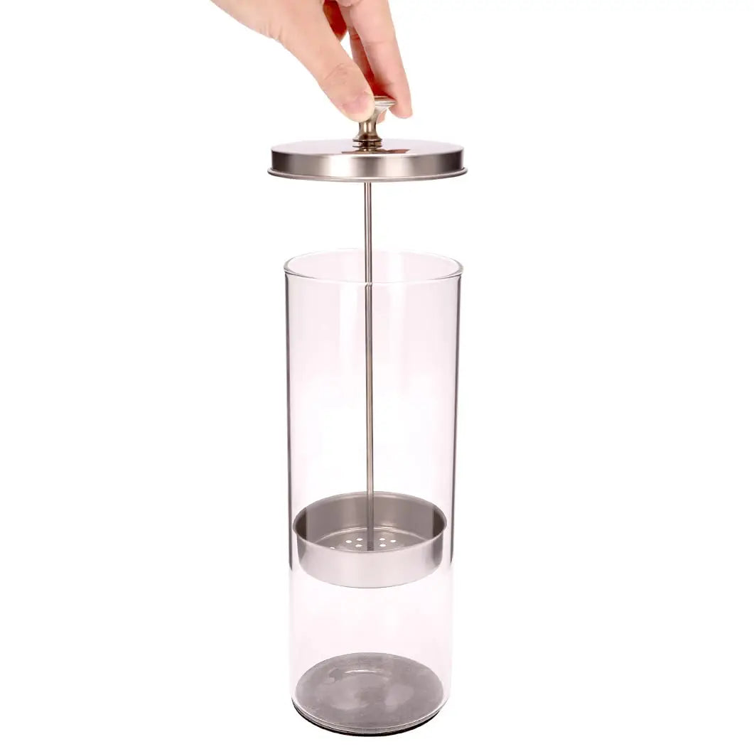 Barbershop Disinfection Jar Beauty Manicurist Stainless Steel Glass Filter Clean Sterilization Container Beauty Hair Salon Tools