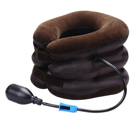 1PC Semi-plush thickened cervical traction device portable inflatable cervical spine