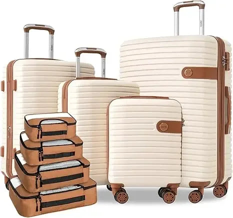 Hardshell Luggage Sets 4 piece Lightweight Suitcases With Wheels TSA Lock Expandable