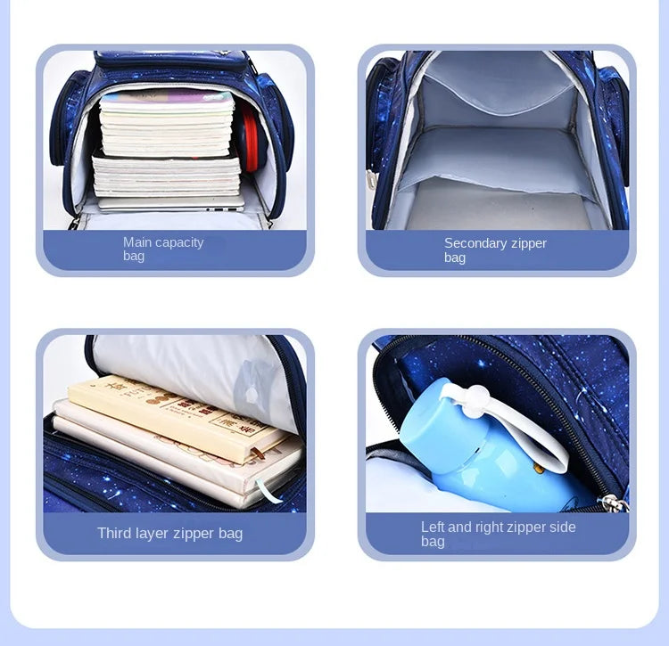 FREE SHIPPING Astronaut Backpacks For School Children Large Capacity School Bags For Boys Primary School Bookbag Kids Bag With Lunchbox FREE SHIPPING FREE SHIPPING