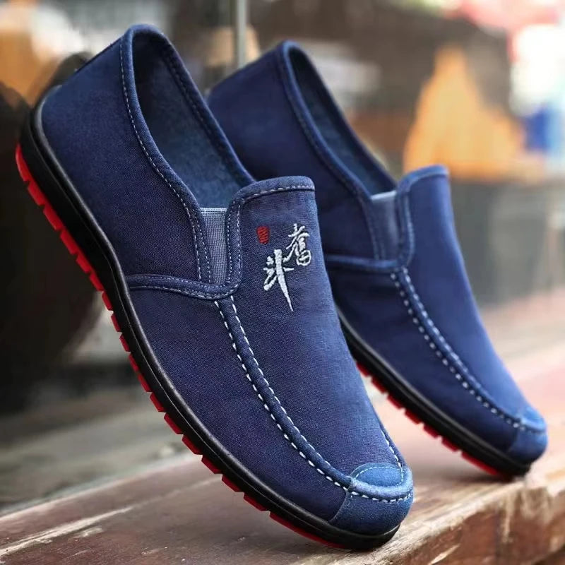 Men'S Spring Anti Slip And Wear Resistant Work Shoes Soft Soled Comfortable Single Shoes Fashionable And Versatile Casual Shoes