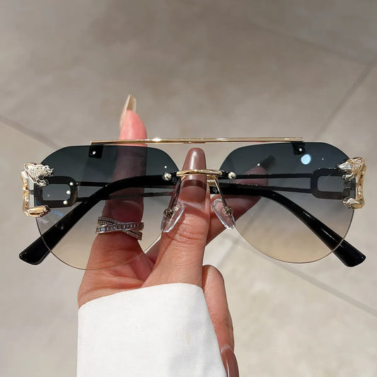 SUMMER sUMMER KAMMPT Sunglasses Men Women Trendy Pilot  UV400 Eyewear