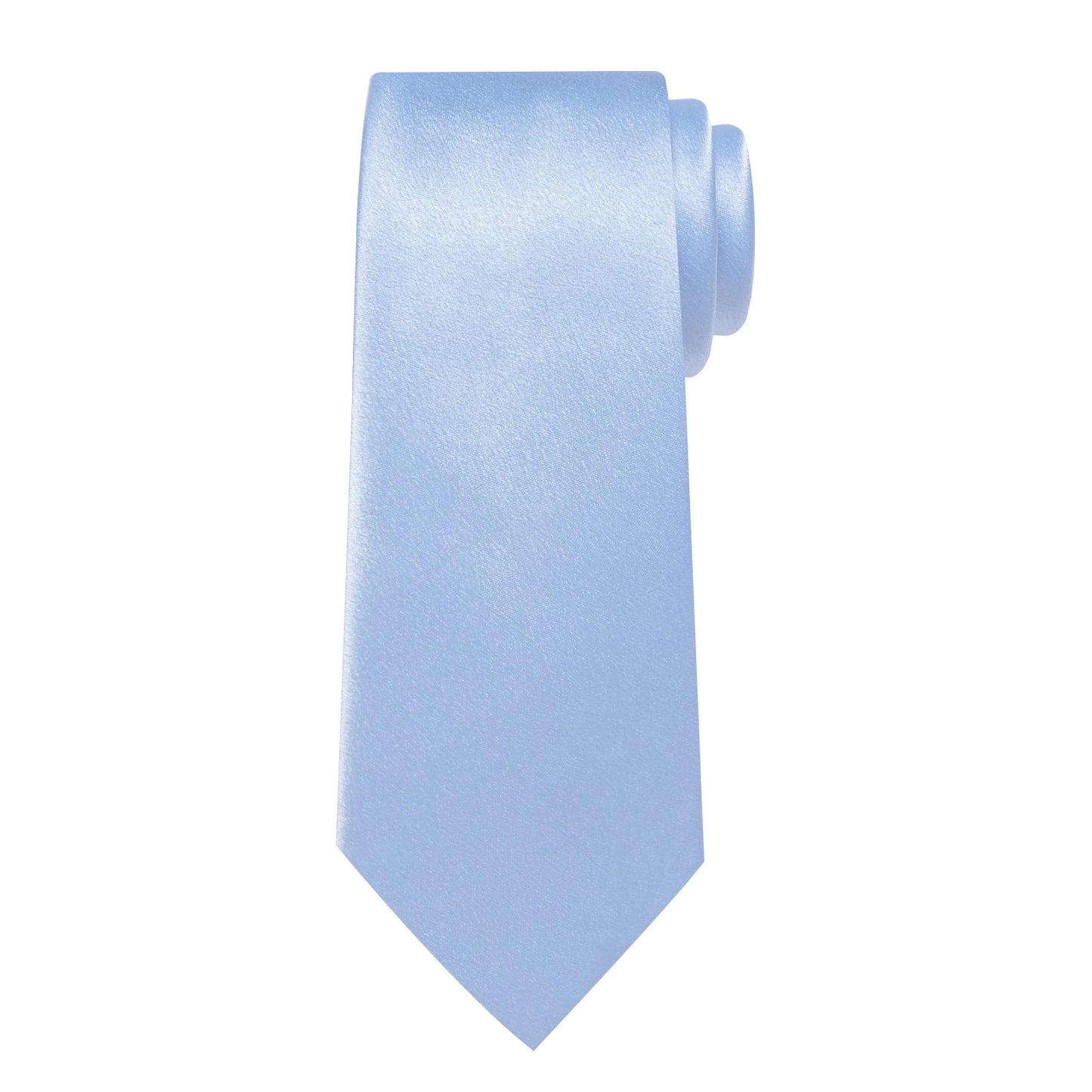 4Pcs Solid Green Brown Black Blue Red Satin 8cm Men Tie Set Handkerchief Cufflinks Wedding Party Accessories Gift for Husband