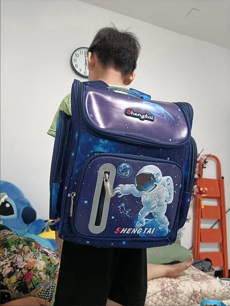 FREE SHIPPING Astronaut Backpacks For School Children Large Capacity School Bags For Boys Primary School Bookbag Kids Bag With Lunchbox FREE SHIPPING FREE SHIPPING