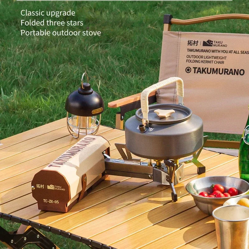 Our new 2025 Outdoor Samsung Cassette Stove, Portable Folding Cassette Stove, Compact Cookware for Wild Camping, Gas Fondue Cooker Tea Stove