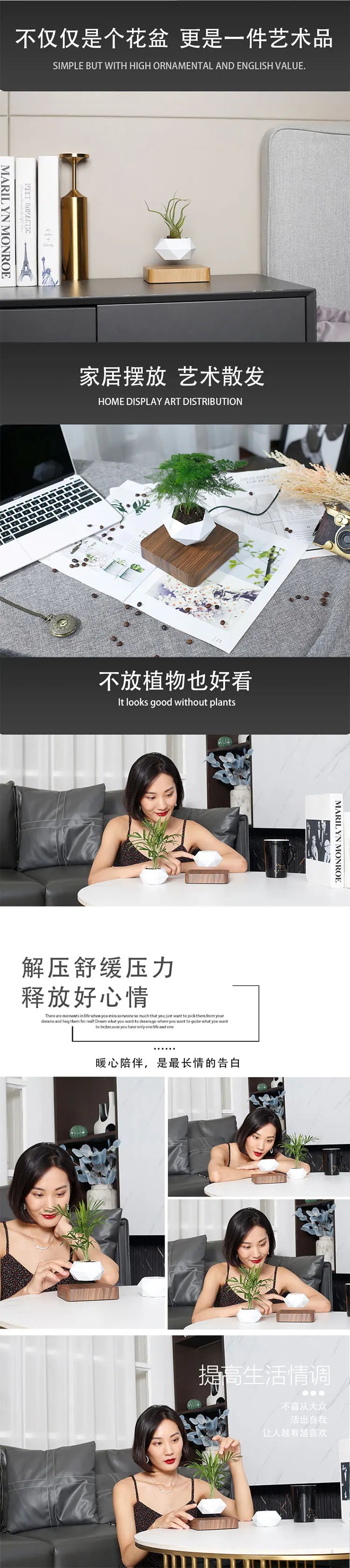 Furniture ornaments DIY flower pots suspended aerial potted plants