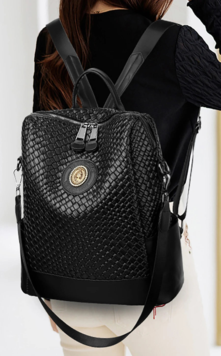 Brand New Collection 2024-2025 Luxury Women's Designer Brand Backpack With Large Capacity And Multifunctional Travel Backpack High Quality Leather Girl Mochila FREE SHIPPING