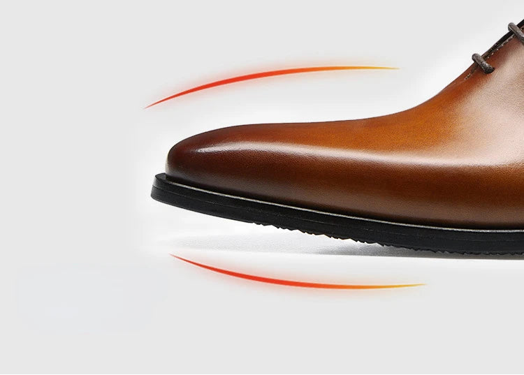 Italian Luxury Genuine Leather Mens Oxfords Dress Shoes Handmade Quality 2024-2025 Retro Elegant Autumn Wedding Social Shoes for Male