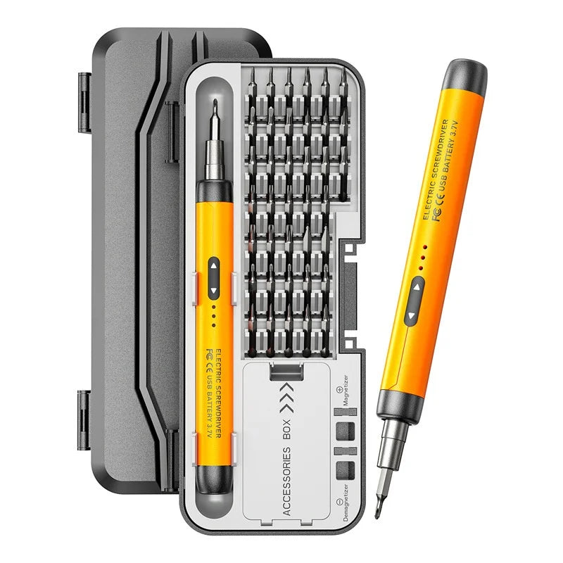 Wireless Electric Screwdriver Set Precision Power Tool Kit Rechargeable Mini Small Bits for Mobile Cell computer Repair CRV