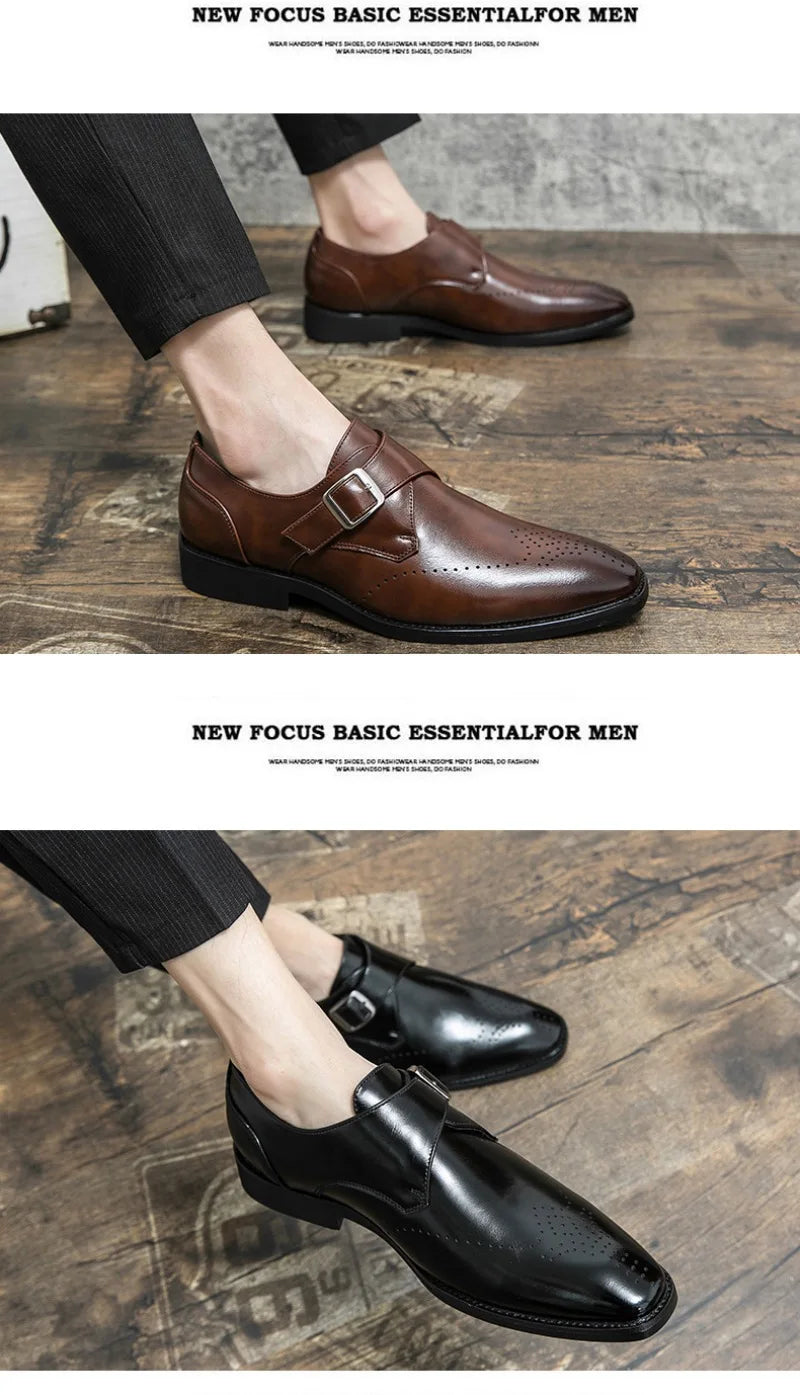 Designer Men's Shoes Classic Business Office Dress Shoe High Quality Casual Leather Shoes for Men Luxury Wedding Shoes Loafers