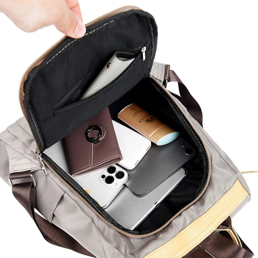 Our Brand New collection 2024-2025 Solid Anti Theft Backpacks High Quality Nylon Fashion SchoolBag Luxury Designer Brand Women's Backpacks Ladies Travel Knapsack - FREE SHIPPING