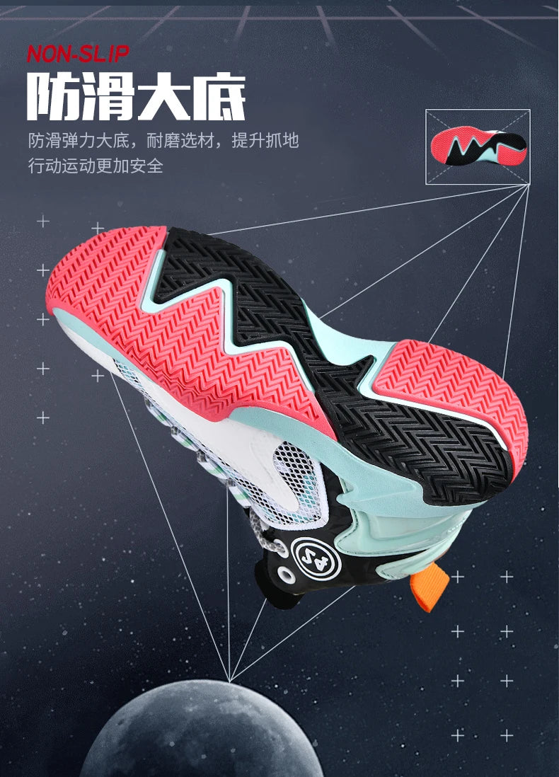 New Kids Basketball Shoes Boys Original Professional Men Field Breathable Gym Cushion Women Basketball Boots Tennis Sports Shoes