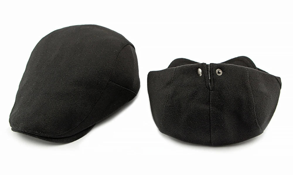 NEW 2025 Collections HT4292 Beret Cap Autumn Winter Cap Women Hat Solid Plain Artist Painter Beret Hat Adjustable   Flat Cap Men Wool Beret