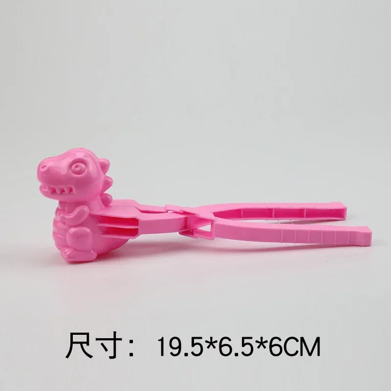 Cute Duck Shaped Snowball Maker Clip Children Outdoor Plastic Winter Snow Sand Mold Tool for Snowball Fight Outdoor Fun Sports