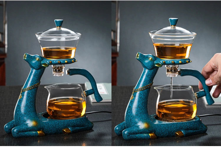 Fully Automatic Glass Kung  Teapot Preferred By Highend   Tea Enthusiasts