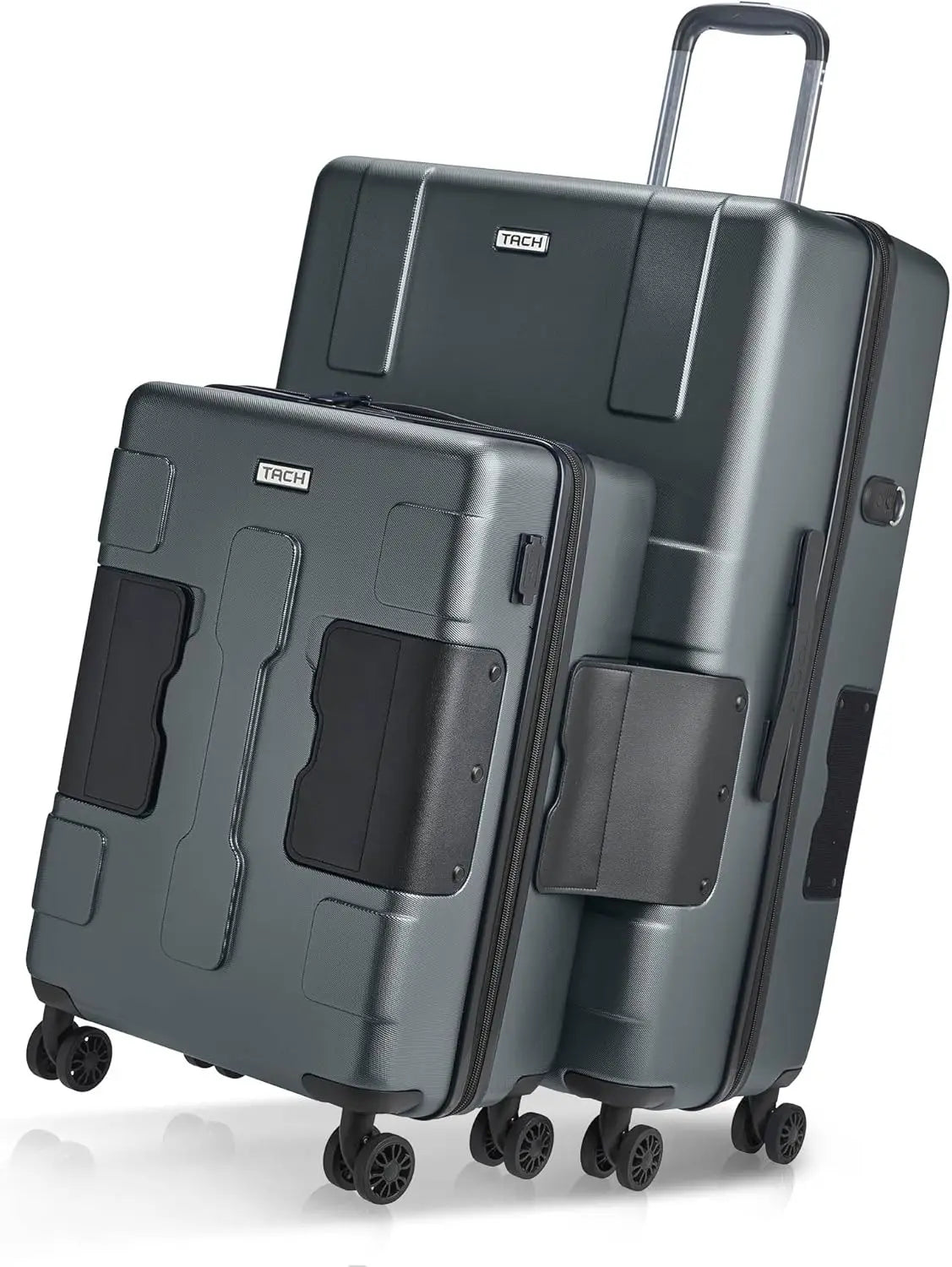 2 Piece Luggage Set - 20 & 28 inch Luggage | Carry On & Large Checked Suitcases Patented Built-In Connect