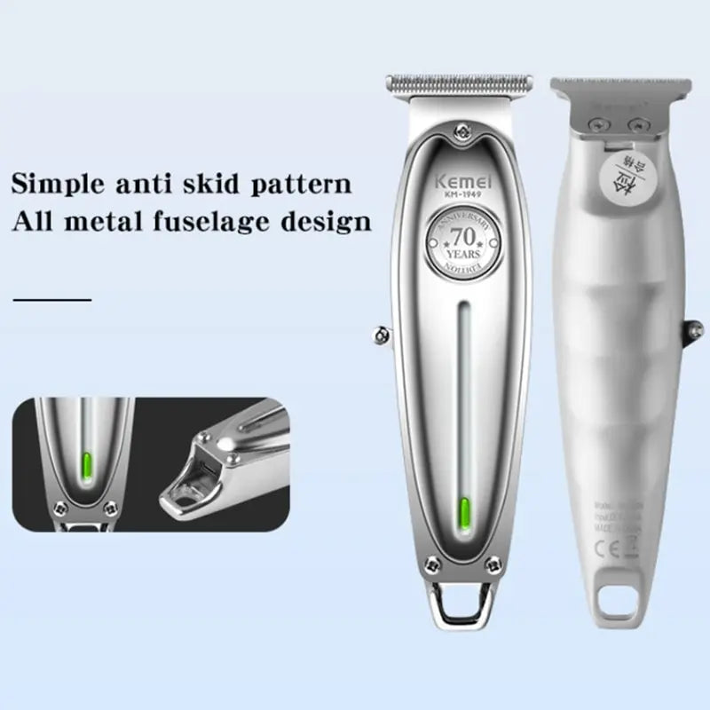 Kemei KM-1949 KM-1986PG KM-TX1 Professional Finishing Hair Clipper Kit Electric Cordless Hair Trimmer Hair Cut Machine for Men