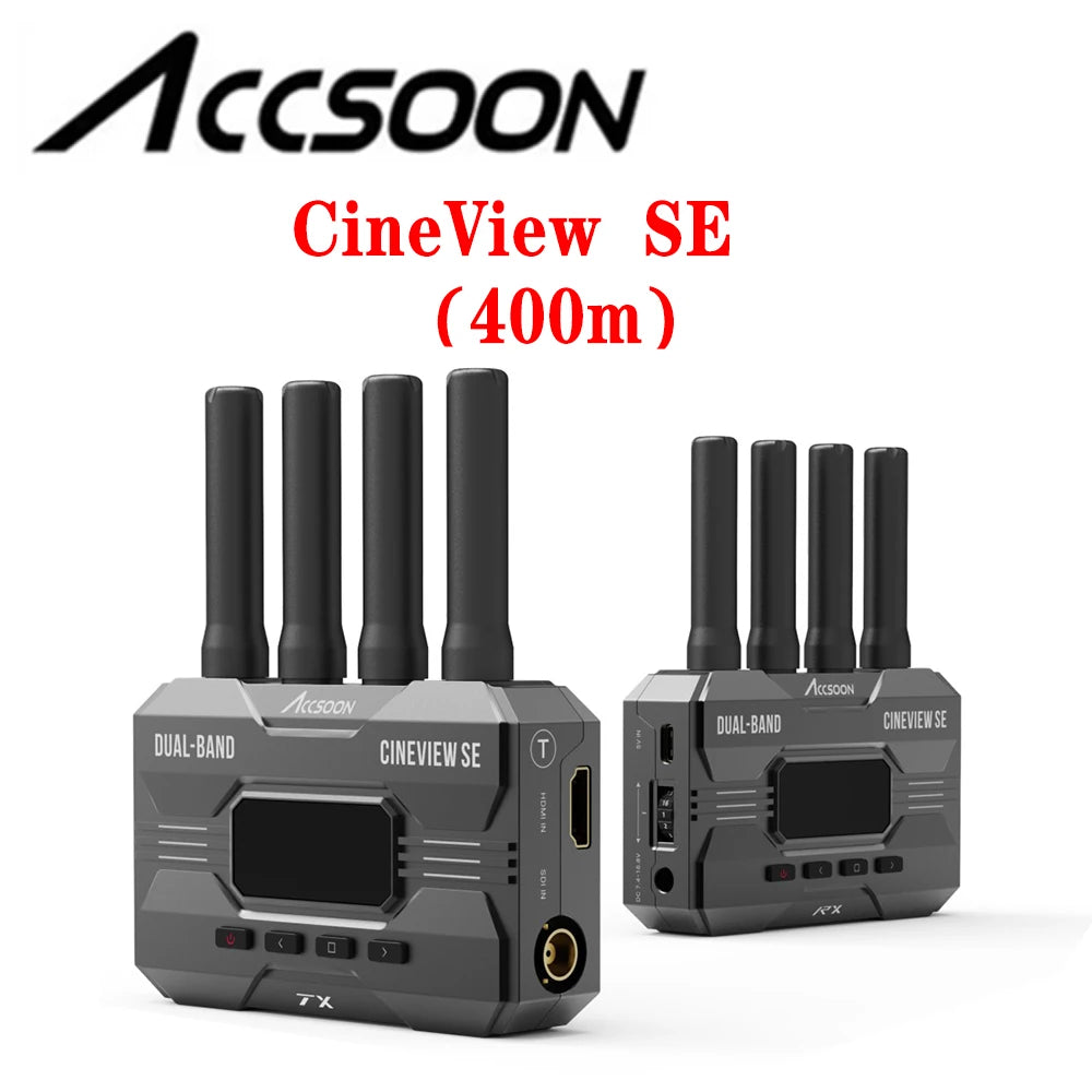 ACCSOON CineEye 2/2S CineView HE/SE/QUAD Image Video Transmission System SDI HDMI-Compatible 1200ft Image Video Transmission