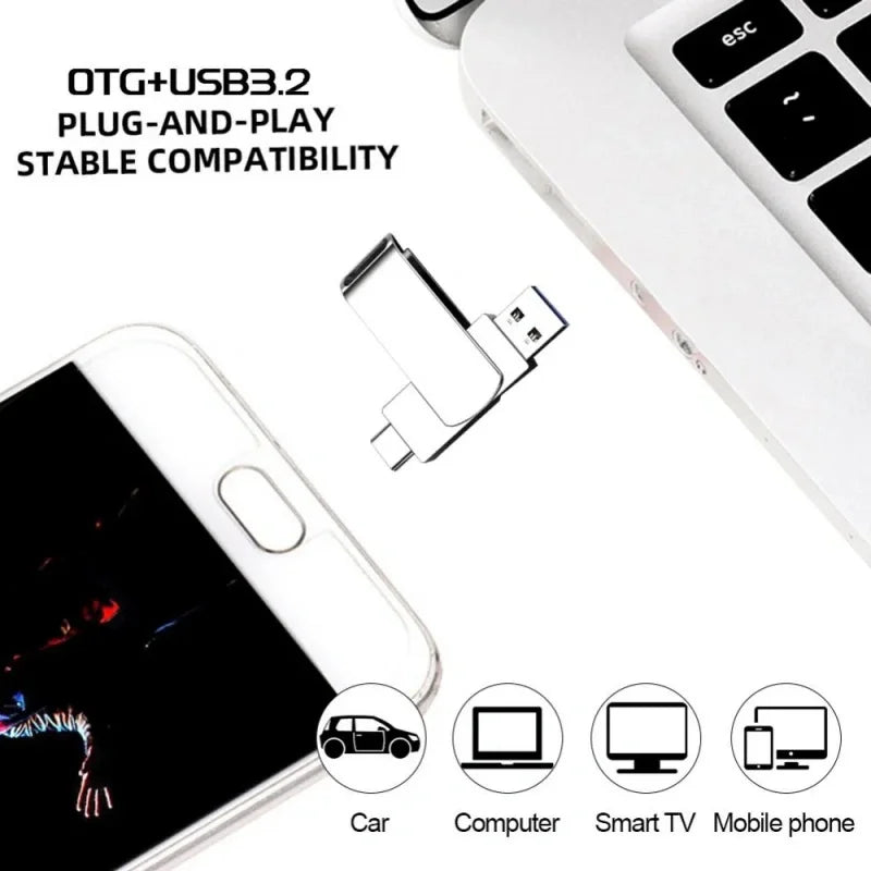 Xiaomi 16TB Flash Drive Usb 3.2 Super High Speed Metal Transfer U Disk Pen Drive Waterproof Type C Disk SSD USB Drive Disk WHEN YOU BUY ONE WE WILL OFFER YOU A FREE LAPTOP STAND GIFT ORDER NOW BEFORE THIS PROMOTION END
