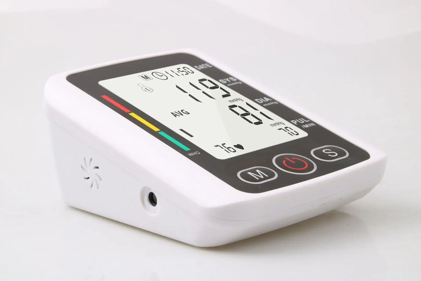 LCD Portable Health Care Pulse Meter BP Monitor Automatic Digital Arm Blood Pressure Monitor Tonometer Meter Sphygmomanometer